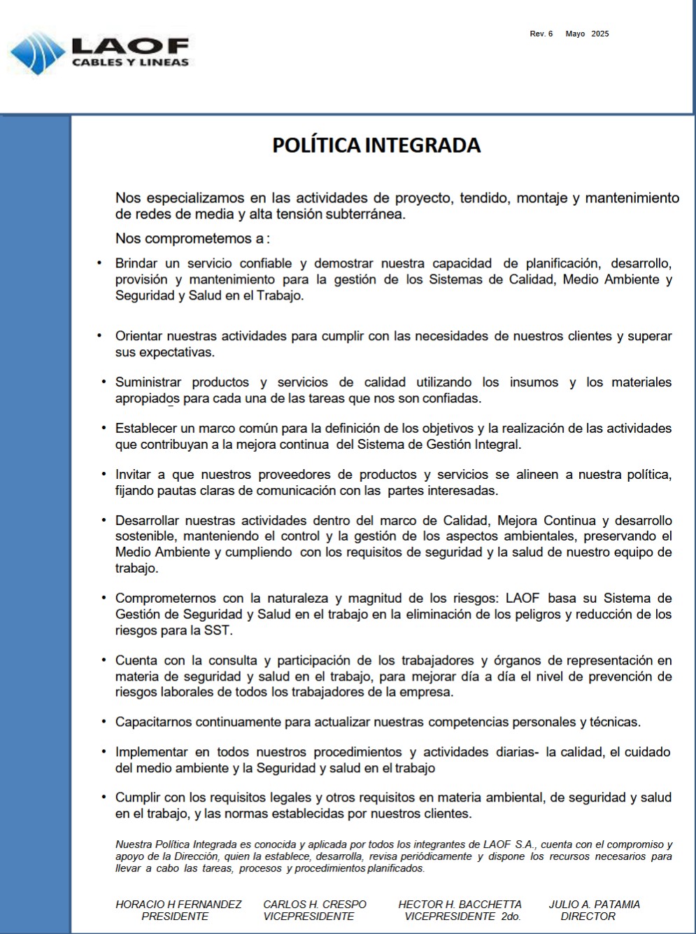 Política integrada